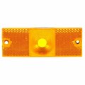 Truck-Lite Incandescent, Yellow Rectangular, 1 Bulb, Marker Clearance Light, P2, 2 Screw,  18300Y3